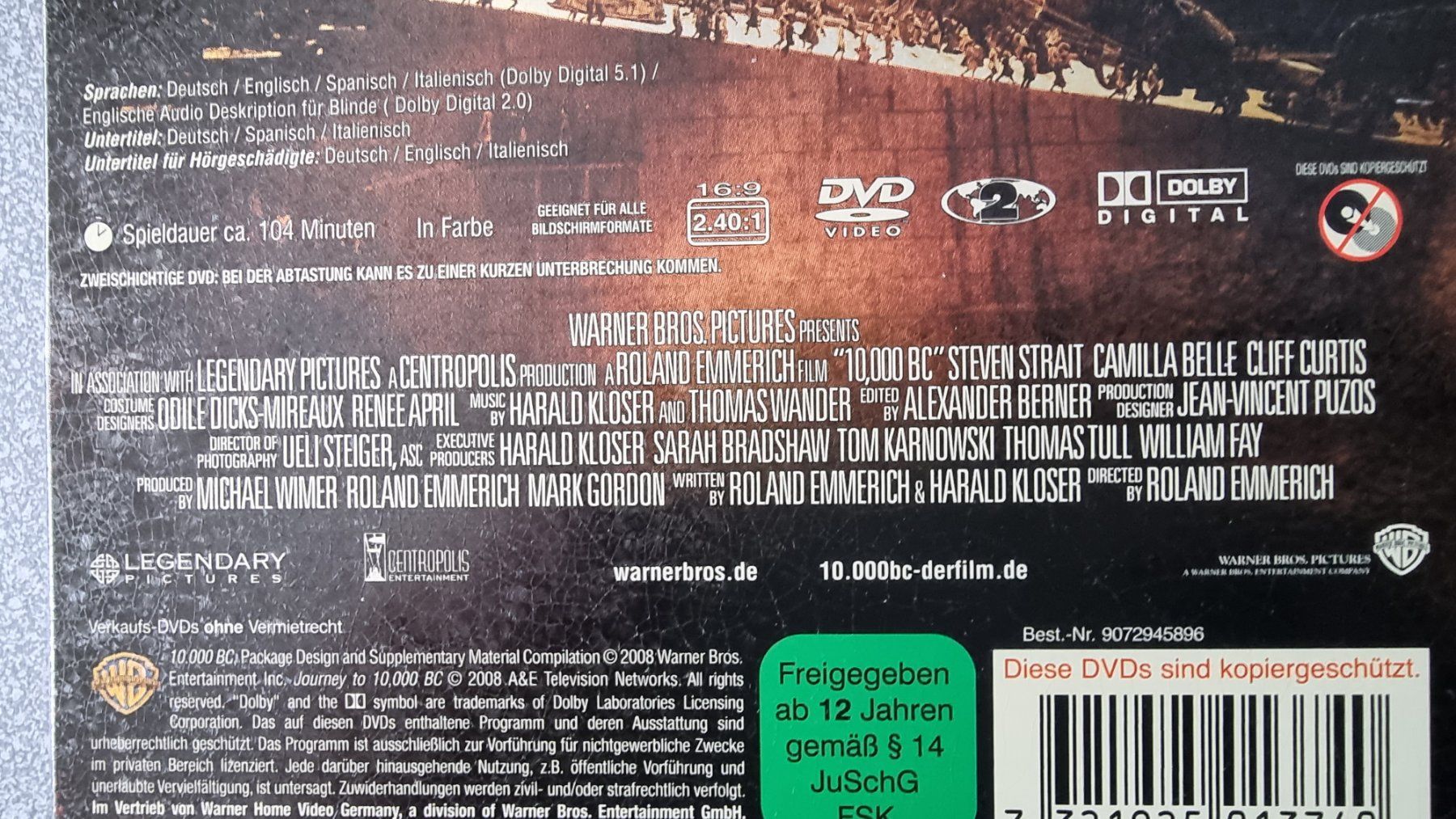 Tutti i DVDs: DVD 10'000 BC / Steelbook – Usato da Oetwil am See venduto da fineli2 1