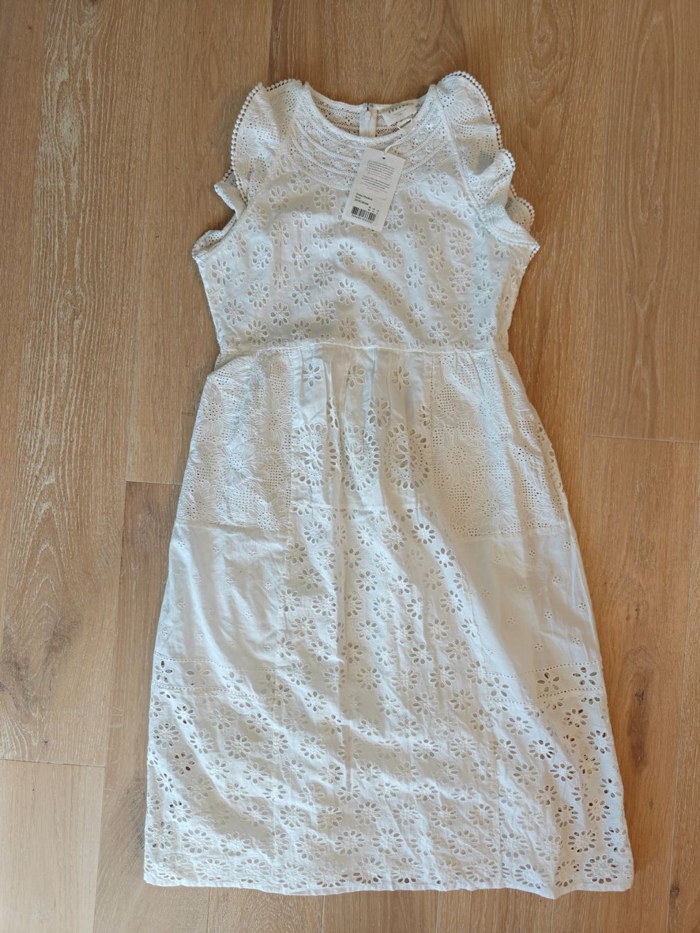 Sezane Vestiti: Sézane Robe Marlène Ecru, Spitzenkleid Gr. 40, neu – Nuovo (secondo la descrizione) da Hedingen venduto da muse10 2