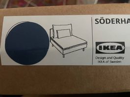IKEA SÖDERHAMN Bezug 1er-Sitzelement (Hillared Dunkelblau)