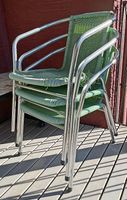 Gartenstühle, 3Stühle im Set, Aluminiumgestell