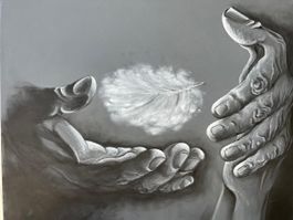 Gemälde ‚Feeling’ - von Kurt Blechschmid - 1m x 1m