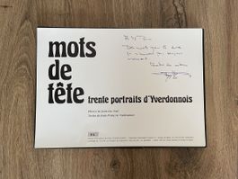 Livre "Mots de fête" trente portraits d'Yverdonnois