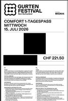 Gurtenfestival Comfort Ticket für Mittwoch, 15.07.2026