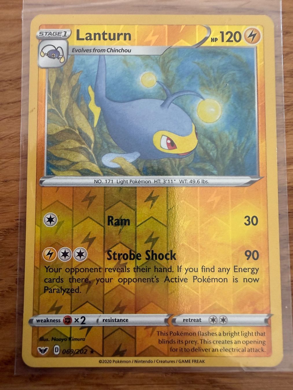 Pokémon Cartes à collectionner: Lanturn 69/202 – D'occasion à Amriswil par sim_nlb6