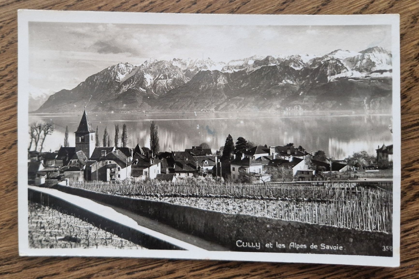 Cartoline postali: Cully et les Alpes 1932 – Usato da Ebikon venduto da Donar50