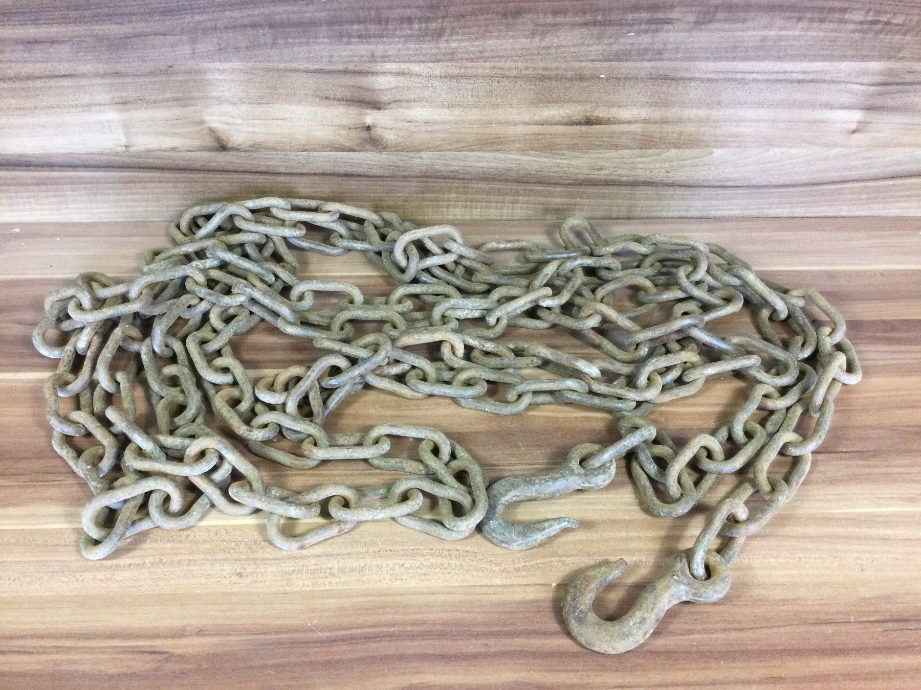Attrezzi da lavoro: Alte lange gebrauchte Eisenkette rostig mit Haken – Usato da Wangen SZ venduto da kuriosum12