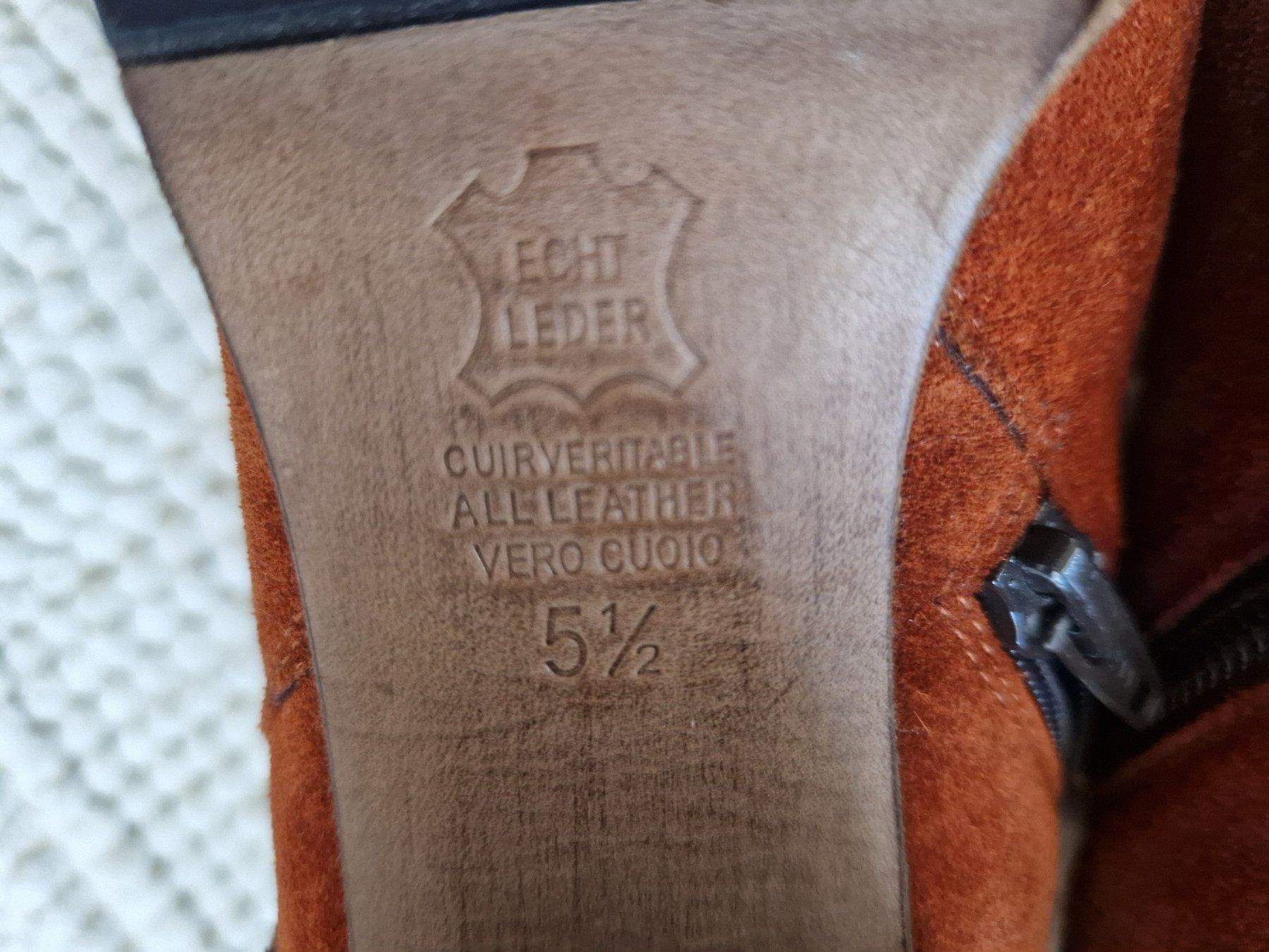 Herrenschuhe: echt Leder Wildleder-Stiefeletten Gr. 38,5 – Neu (gemäss Beschreibung) aus Aefligen von Akoni 5