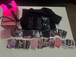 Blackpink Merch Set: T-Shirt, Lightstick & Karten
