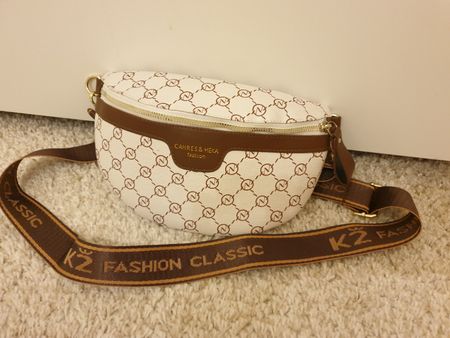 Sac neuf banane Cahres&Heka Fashion Classic, beige, brun