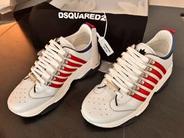 DSQUARED2 Schuhe - Gomma Leather Low Top Sneakers – Neu