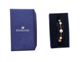 Swarovski-Armband mit roségoldener Beschichtung und Box