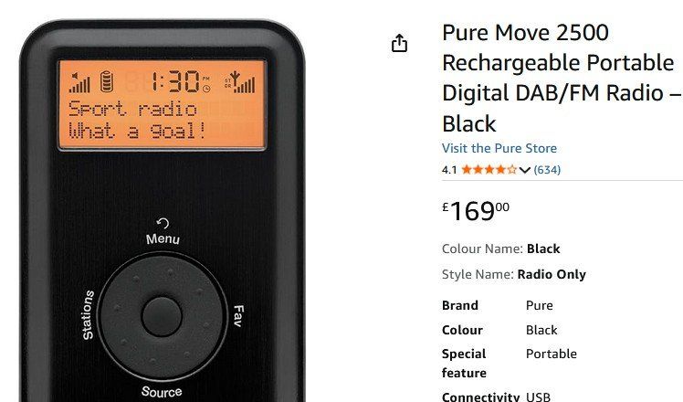 Radio: Pure Move 2500 Radio DAB+ – Usato da Collonges venduto da arashee 4