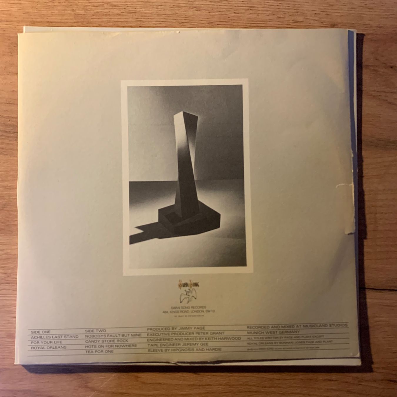 Vinyles: LED ZEPPELIN - PRESENCE...RE GER...VG+/EX – D'occasion à Gals par Diskopatshop 3
