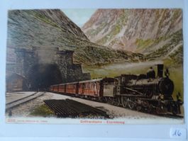Alte Postkarte Gotthardbahn - Expresszug, 1909