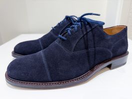Navyboot Herrenschuhe – Wildleder – Blau – Grösse 40