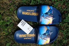 H&M Mandalorian Schlappen / Hausschuhe  Gr. 36/37 Neu!