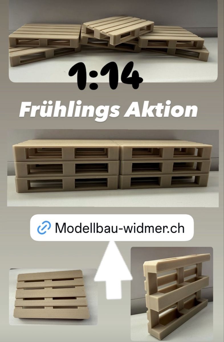 RC Modellbau: Paletten1:14 6 Stück – Neu und originalverpackt aus Altdorf UR von modellbau-widmer