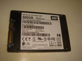 1 stück 500gb ssd. WD Blue 3D Nand. Getestet. Siehe Details