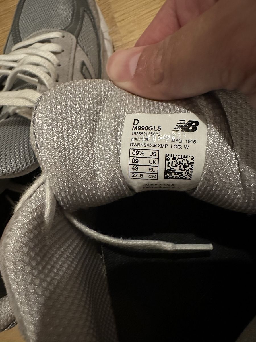 Scarpe da uomo: NB 990 43 – Usato da Oftringen venduto da koch4life 4