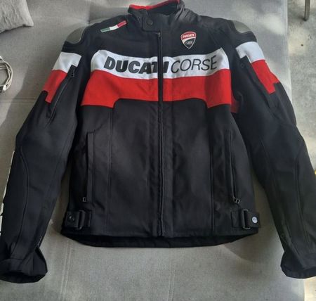 Veste moto Ducati Corse homme noire rouge taille M