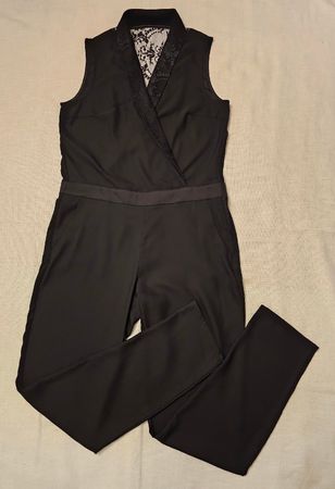 Eleganter schwarzer Damen-Jumpsuit – Gr. 40 Top Zustand