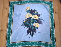 REMO BRINDISI Künstler Foulard Tuch Carré Schal Seide Silk