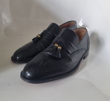 Mocassins Bally cuir noir avec pampilles pointure 41.5