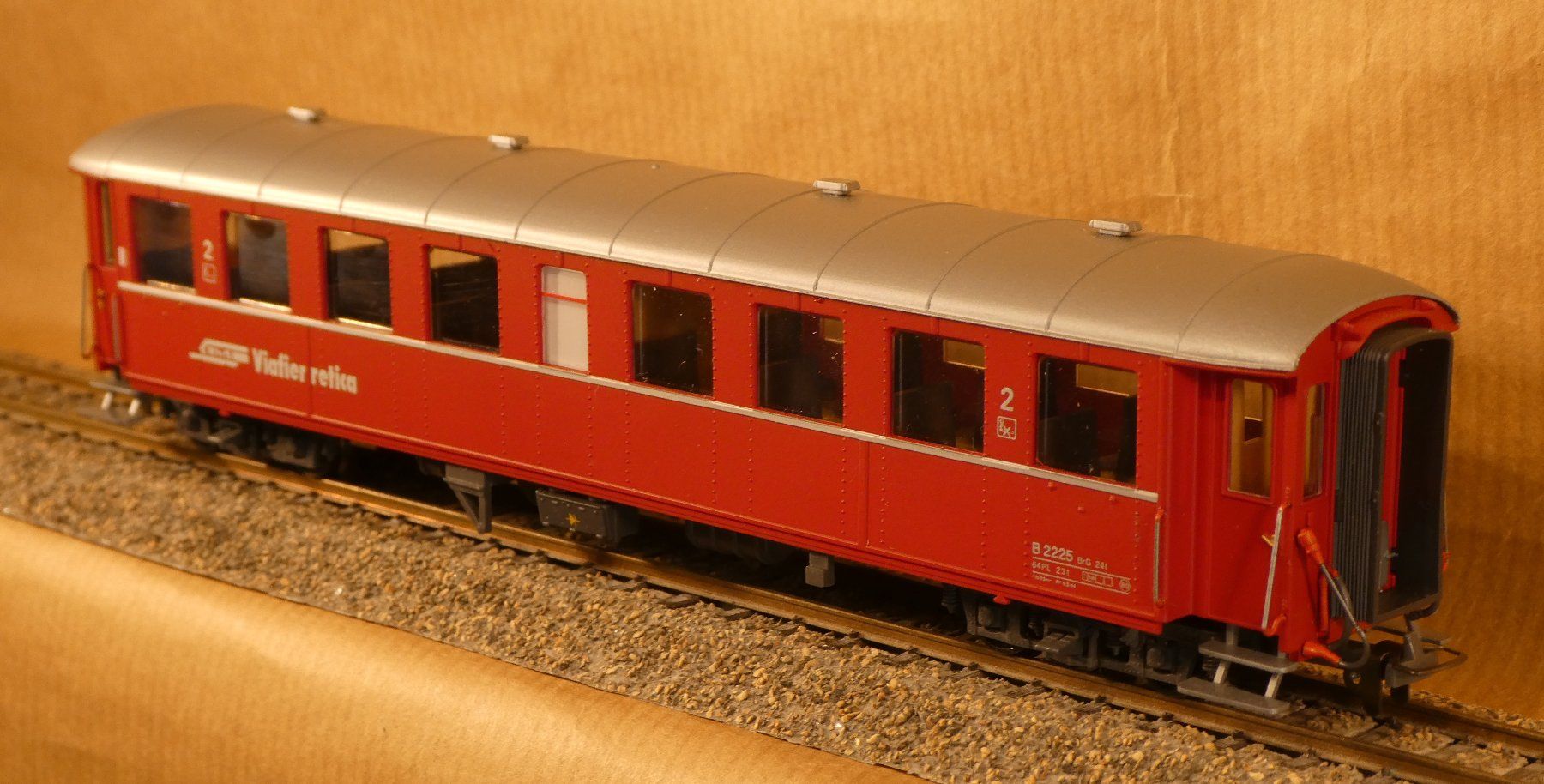 Bemo Modellini di ferrovie: Bemo RhB schwerer Stahlwagen 2.-Kl. Senkfenster – Nuovo (secondo la descrizione) da Muri b. Bern venduto da Malagueno 4