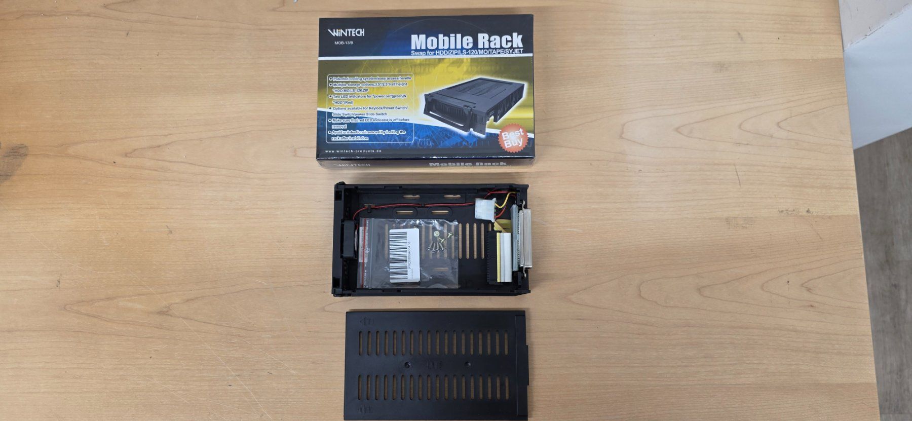PC: Wechselrahmen mit Einschub für IDE HDD MOB-13/B – Usato da Elgg venduto da computerbrocki 2