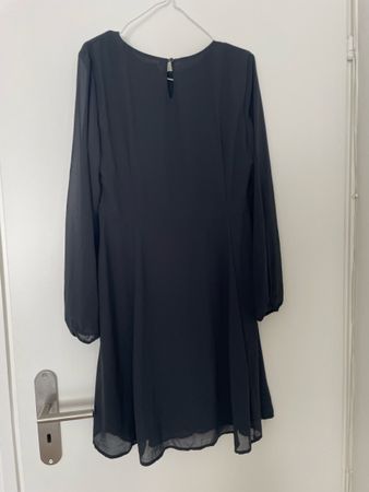 Elegante vestito estivo con maniche a sbuffo,  46 italian