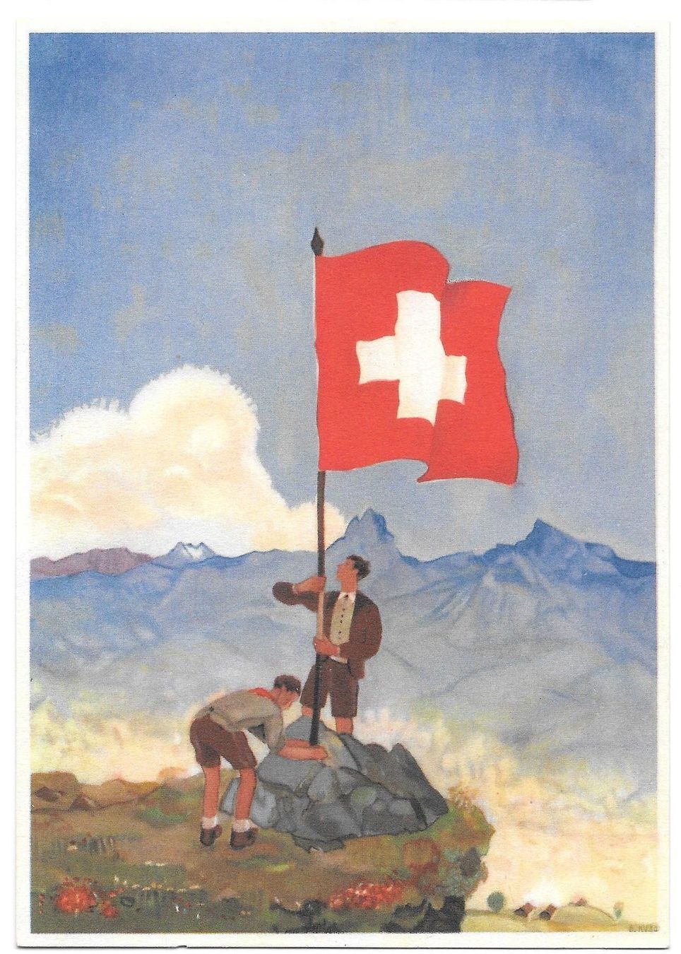 Tutti i francobolli: Bundesfeier-Postkarte Nr. 69 ** 1939 – Nuovo (secondo la descrizione) da Olten venduto da clotaldi