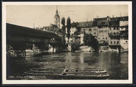 Olten, Ortspartie mit Aarbrücke und Fra