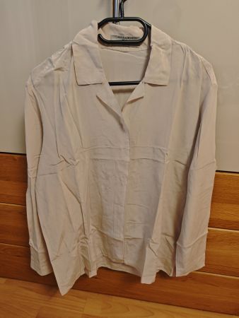ALLSAINTS Seidenbluse Beige Gr. S (100% Seide)– TOP Zustand!