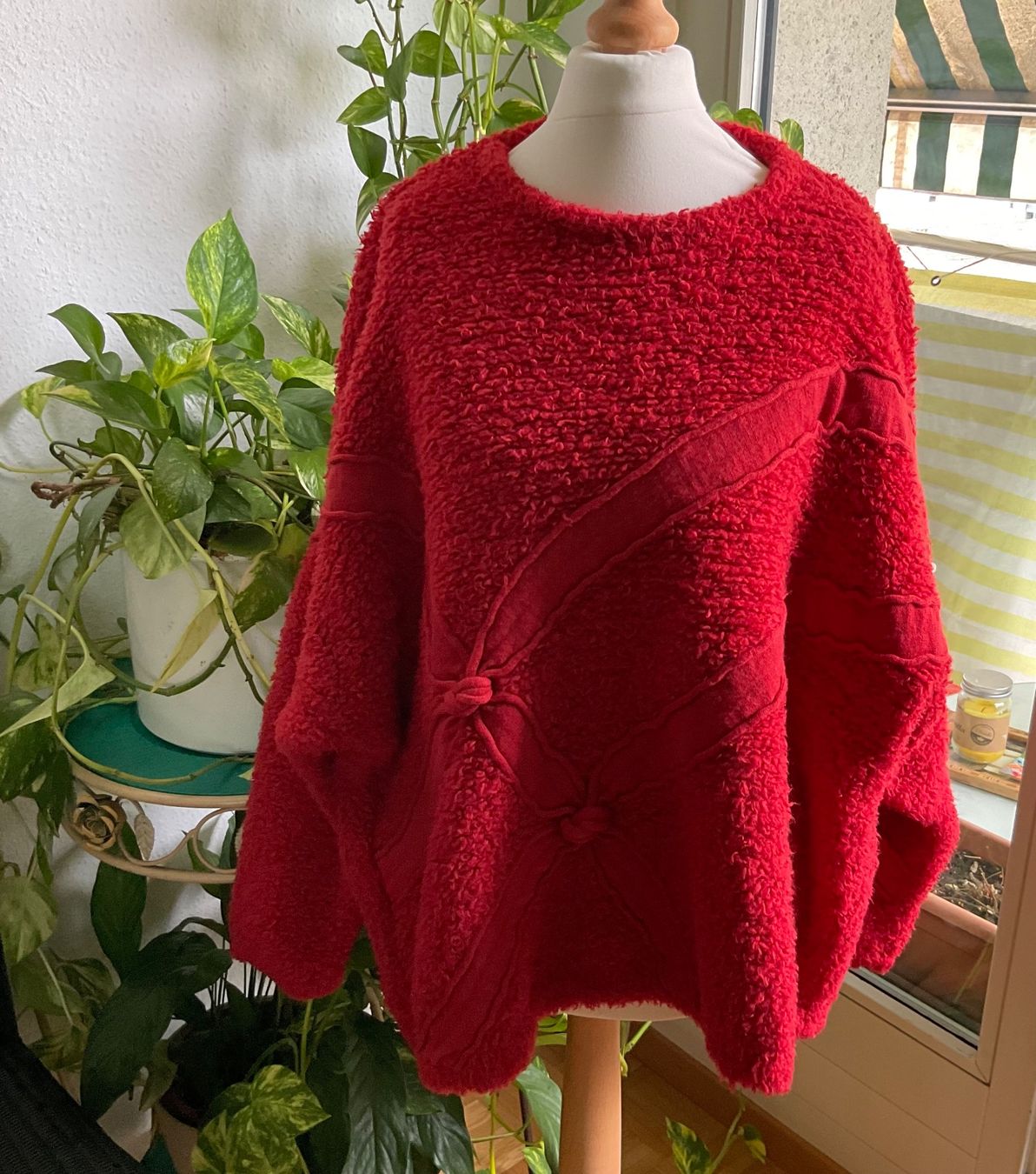 Pulls & Sweat-shirts: Sublime Pullover orange BARBARA SPEER laine Mérinos oversize – D'occasion à Genève par Mazelyne