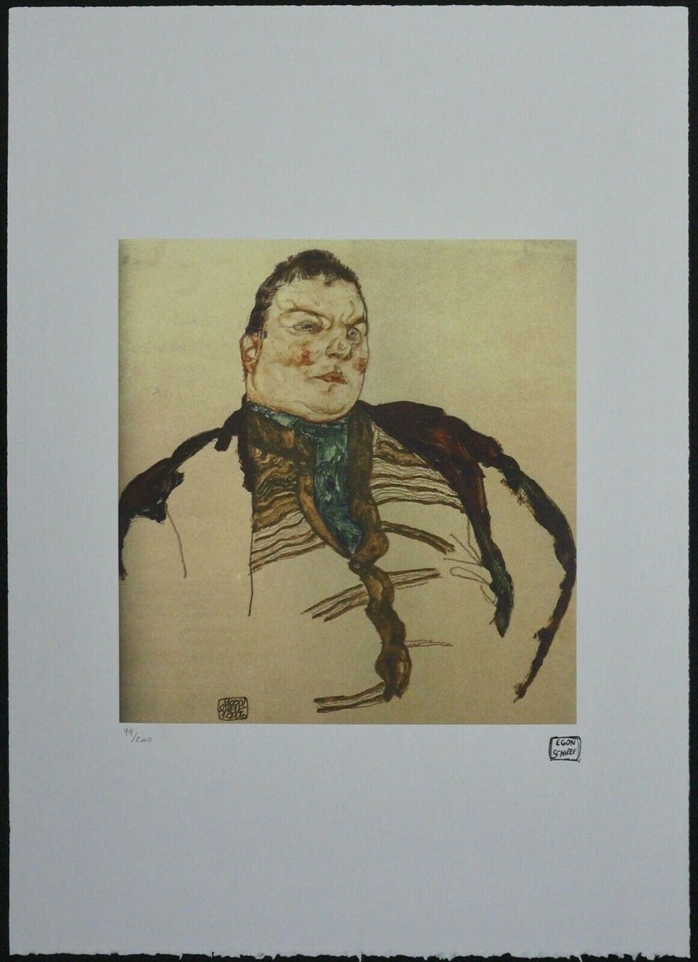 Poster & Bilder: EGON SCHIELE    HANDNUMMERIERT DRUCKSIGNIERT MIT ZERTIFIKAT – Gebraucht aus Gersau von grafik-kunst