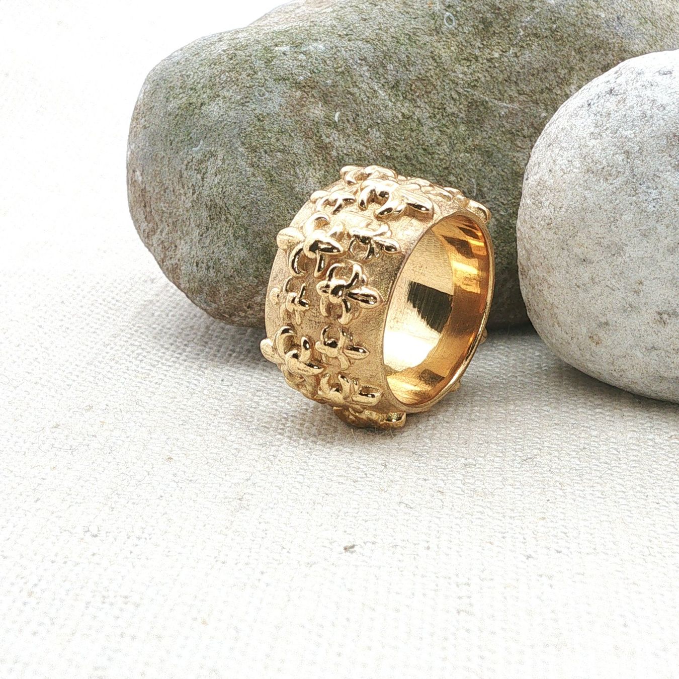 Olga Ribler Anelli: Statement Silber Ring 925 gelbvergoldet Grösse 55 – Nuovo (secondo la descrizione) da Luzern venduto da Schmuckoutlet 2