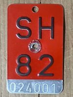 SH 82 - VELONUMMER - FAHRRADSCHILD - PLAQUE DE VELO - SH 82