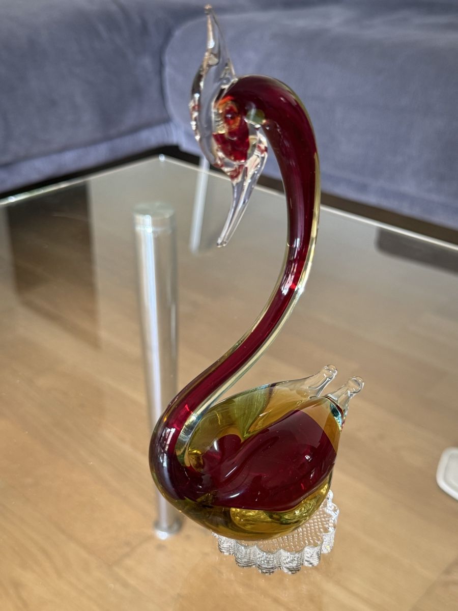 Murano Figuren: Glasfigur Schwan Murano Vintage – Gebraucht aus Bern von Delamer 3