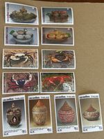 Thailand Briefmarken Sammlung, Krabben und Gefässe, Top!