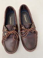 Braune Timberland Segelschuhe Damen Gr. 38 Leder 