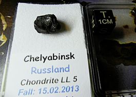 1,75 g Meteorit Chelyabinsk LL5 - Chondrite aus Mega-Fall !