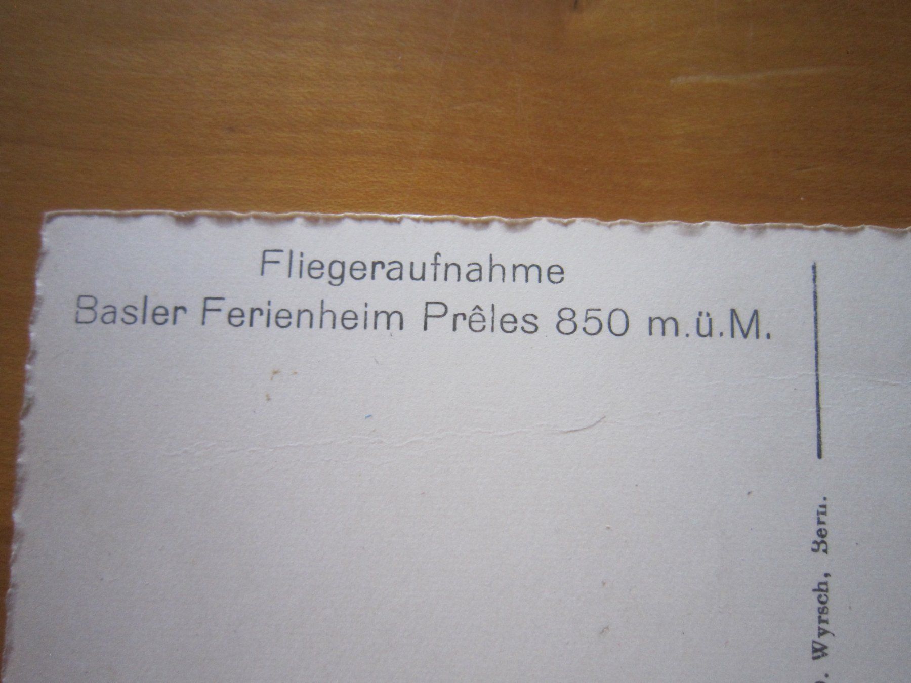 Cartes postales: Basler Ferienheim Preles Postkarte – D'occasion à Gordola par Polentaefung 2