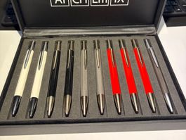 Caran d'Ache Alchemix Kugelschreiber Set 10 Stk neuwertig