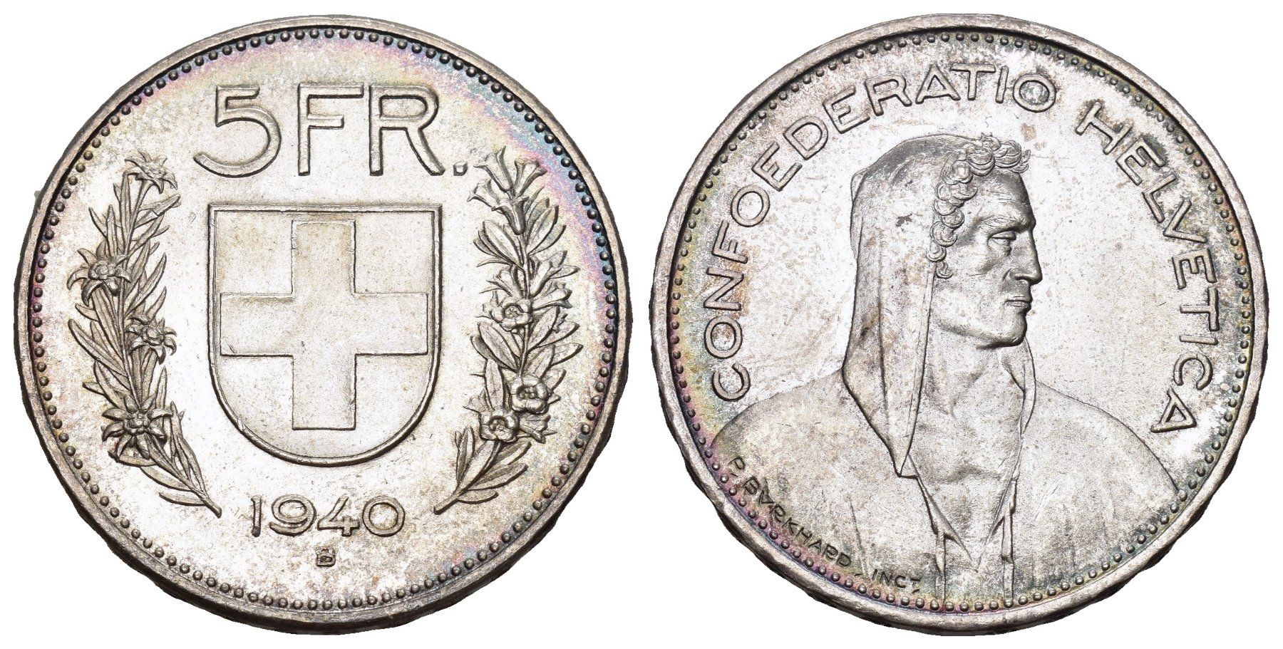 Alle Münzen: Schweiz 1940 – Gebraucht aus Bern von numismatictops