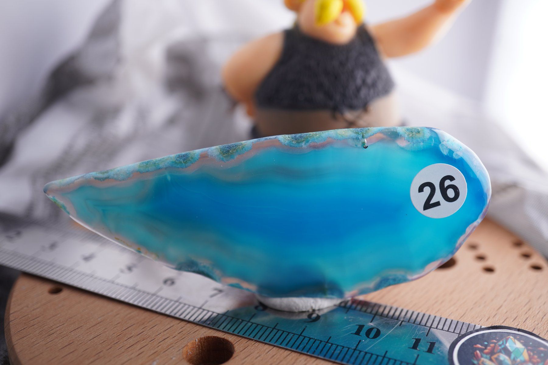 Minerali & Pietre curative: Achat Blau   Scheibe    Blue   Ab 1.-(1) – Nuovo e nell'imballaggio originale da Eschenbach SG venduto da topstone 7