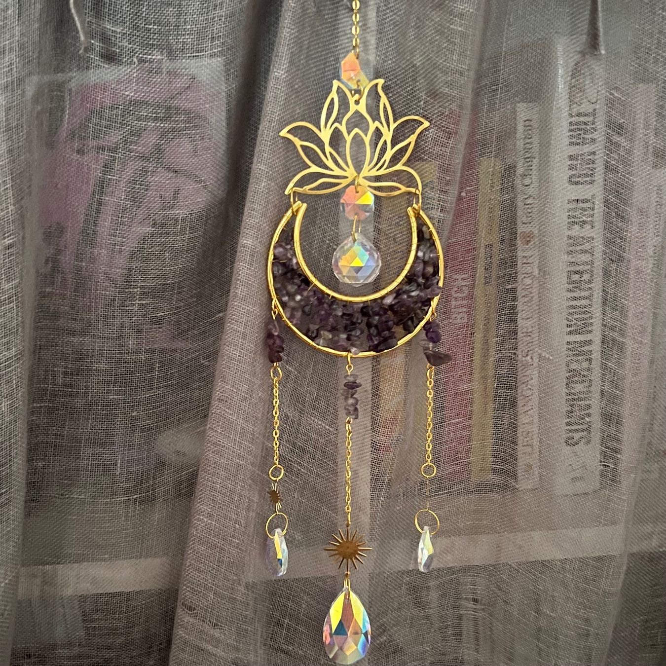 Alle Dekorationen: Suncatcher lune avec cristaux en améthyste – Neu und originalverpackt aus Pully von sunaddict 1