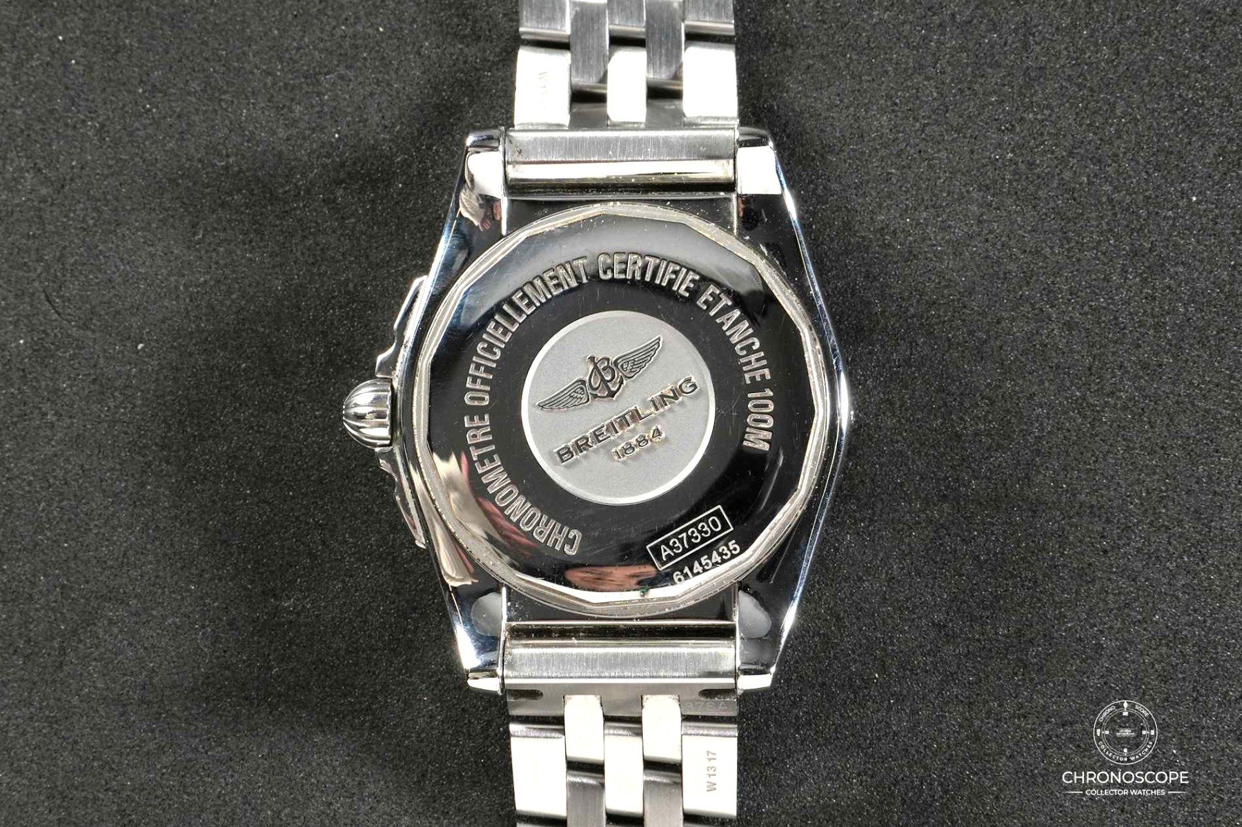Breitling Orologi: Breitling Galactic ref. A3733012 factory set diamonds, full – Usato da Luzern venduto da ChronoScope6004 5