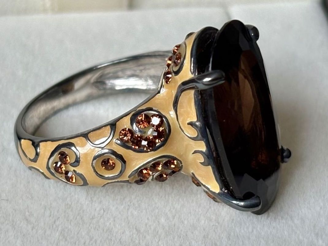 Anelli: Rauchquarz Ring, Silber 925, Gr. 57, NEU – Nuovo (secondo la descrizione) da Brugg AG venduto da lau_9rvy