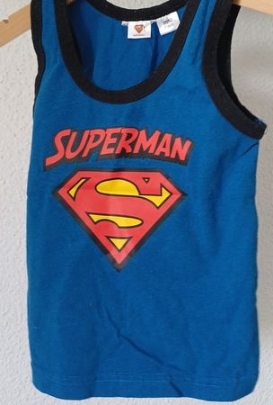 Superman Kinder Tanktop Blau Grösse 86/92 guter Zustand