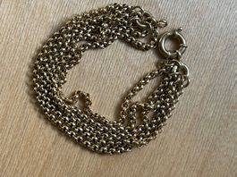Silberarmband vergoldet
